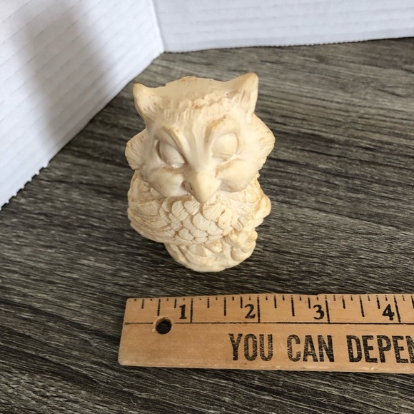 Vtg Italian Owl Sculpture by A. Santini - Picture 11 of 12